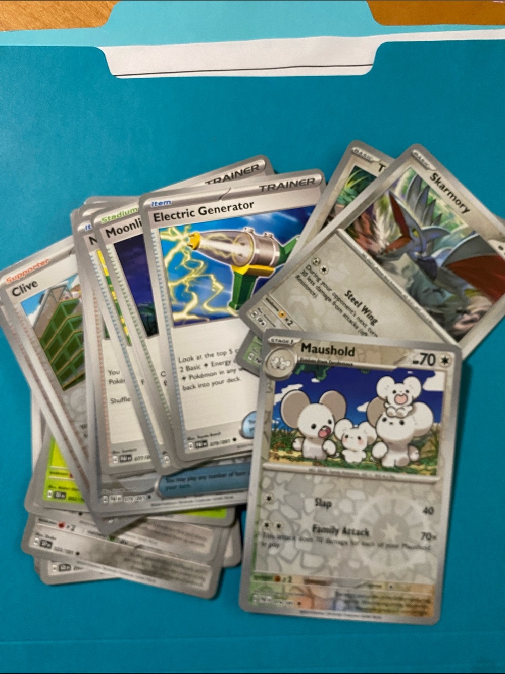 Pokemon Card Lot with Blue and Silver Accents